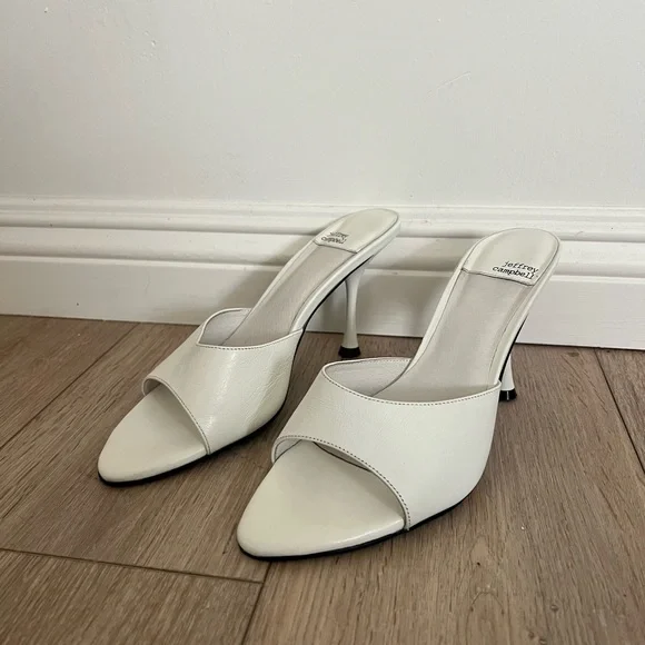 Jeffrey Campbell Agent High Heel Slide Size 9.5 in white - Picture 3 of 12